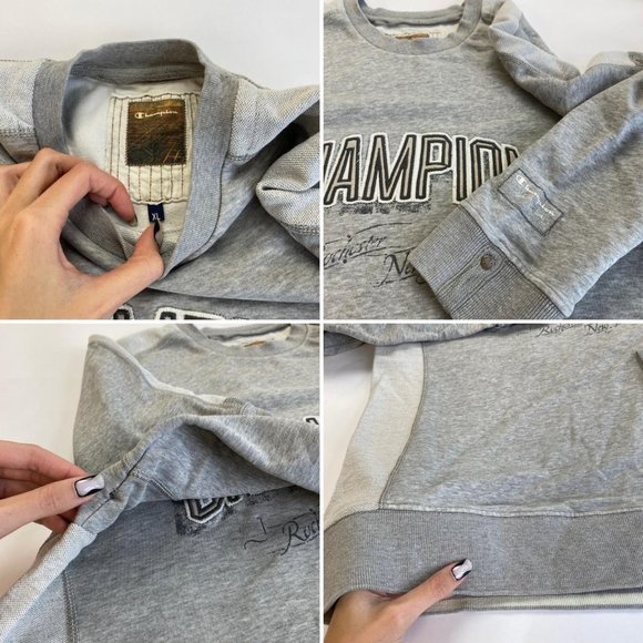 Vintage Champion Crewneck Grey Size XL. - Picture 4 of 4